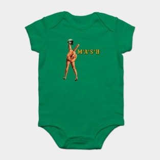 MASH Peace Hand artwork Baby Bodysuit